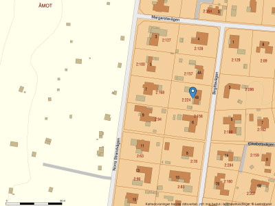 Fastighetskarta Birgittavägen 4B