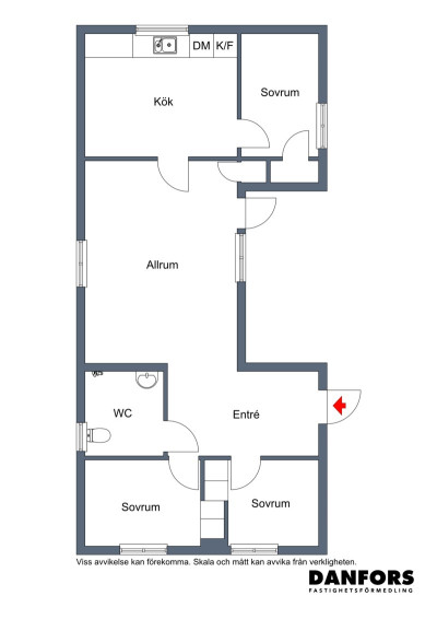 Planritning Hjortvägen 14