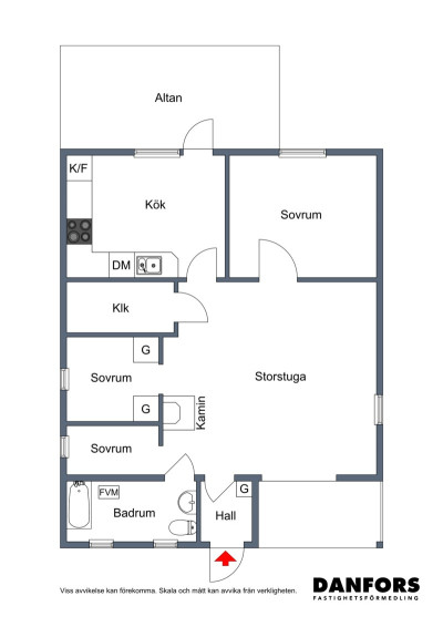 Planritning Björnbärsvägen 39