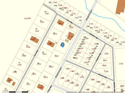 Fastighetskarta Midgårdsvägen 33