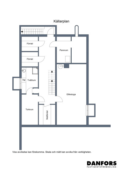Planritning källare Kristianstadsvägen 20