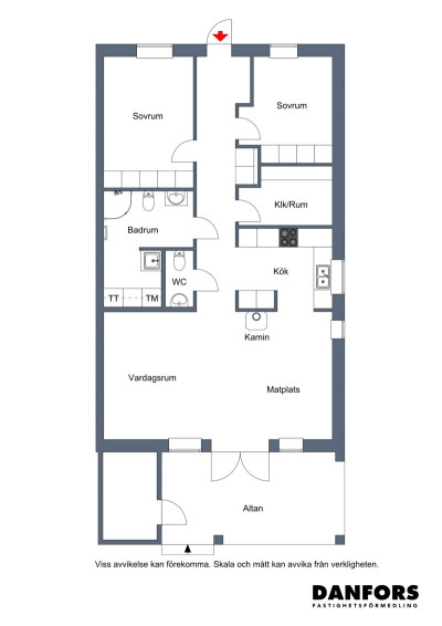 Planritning Kolonivägen 6D