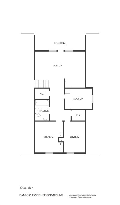 Planritning OV Oxelvägen 12