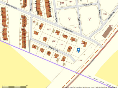 Fastighetskarta Sleipners väg 11