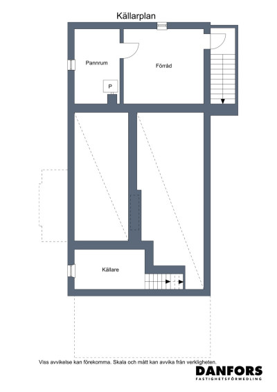 Planritning källare Smålandsvägen 2