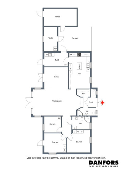 Planritning Folkes väg 13