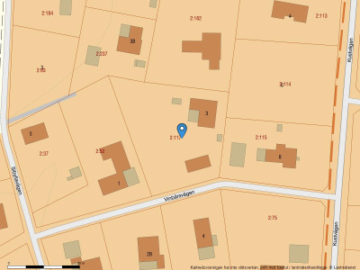 Fastighetskarta Vinbärsvägen 3