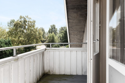 Balkong vid sovrum 1 Kristianstadsvägen 20