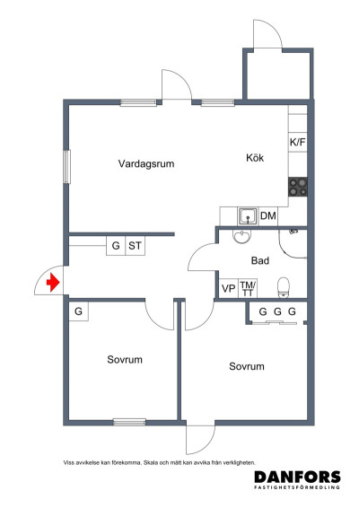 Planritning Astervägen 5A