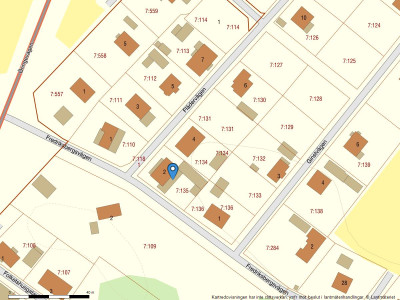 Fastighetskarta Flädervägen 2