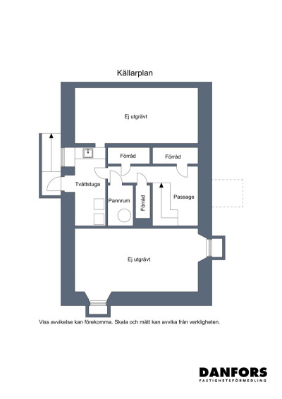 Planritning källarplan Ryssgatan 15