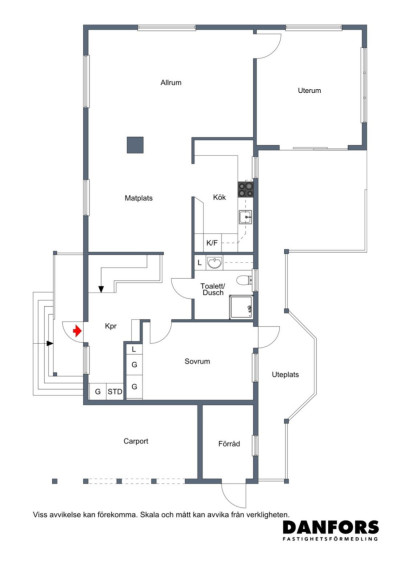 Planritning Stora Strandvägen 23