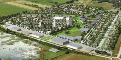 Översikt - flygbild Munins väg 2-8, Midgårdsvägen 22-28