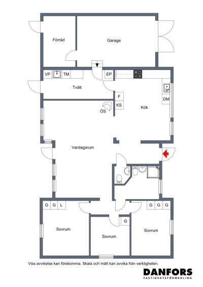 Planritning Bivägen 12