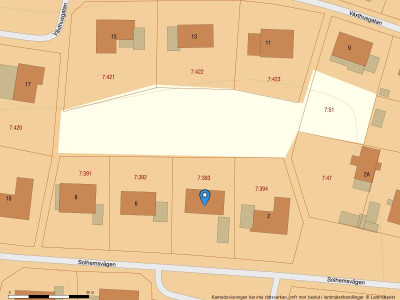 Fastighetskarta Solhemsvägen 4