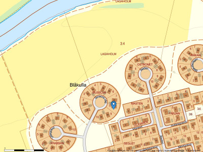 Fastighetskarta Simsons väg 22