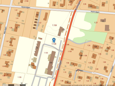 Fastighetskarta Kustvägen 114B