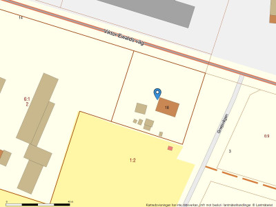 Fastighetskarta Viktor Ewalds väg 18