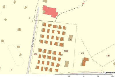 Fastighetskarta Norra Strandvägen 1 C, stuga nr.14