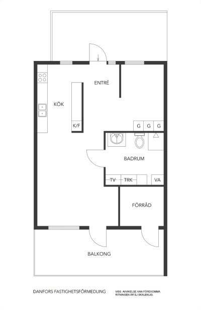 Planritning Söderläget 7 Lgh 1110