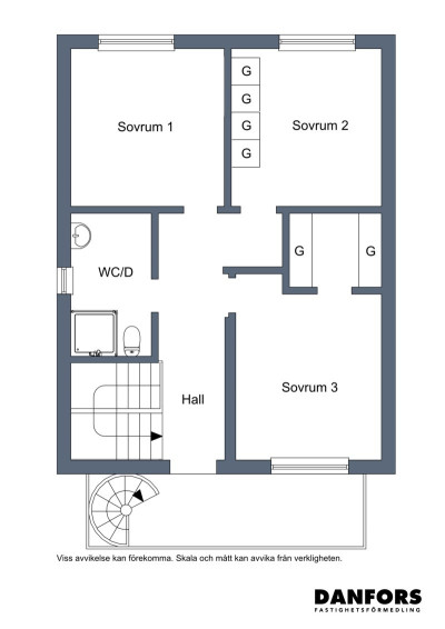 Planritning OV Valhallavägen 36B
