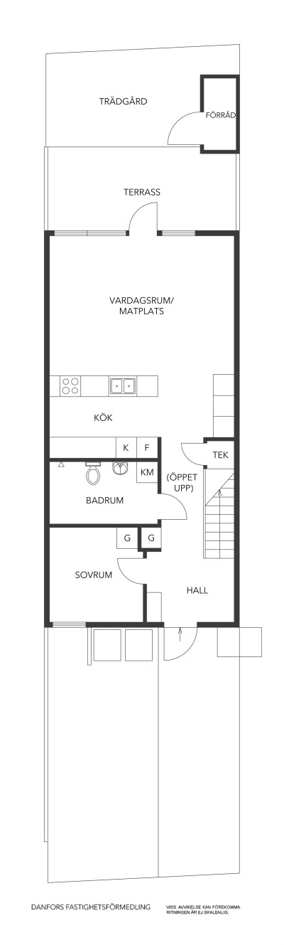 Planritning plan 1 Heimdals väg 44B