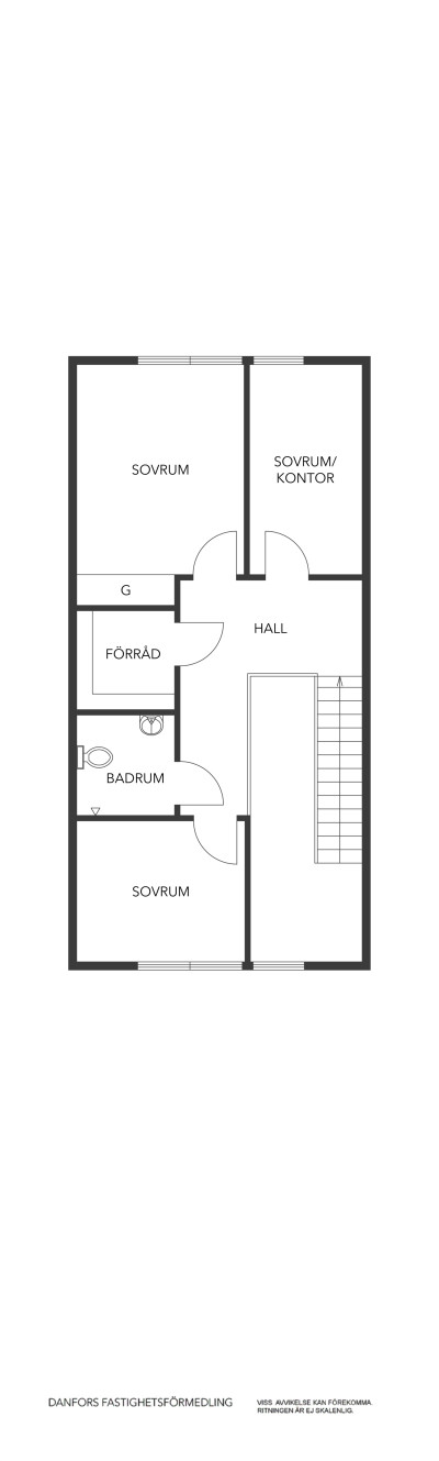 Planritning plan 2 Heimdals väg 44B