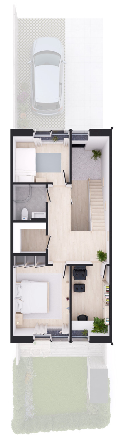 Planritning plan 2 Heimdals väg 44B