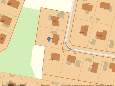 Fastighetskarta Saturnusvägen 14