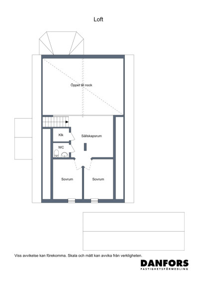 Planritning ovanvåning Saturnusvägen 14