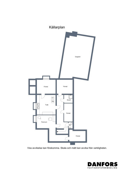 Planritning källarplan Ringvägen 23