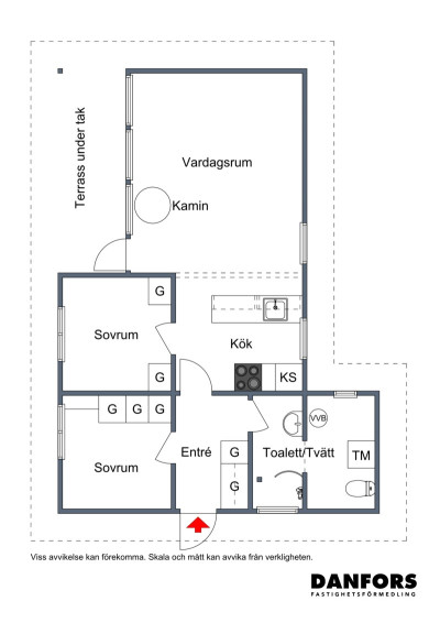Planritning Hallandsås Börkered 314