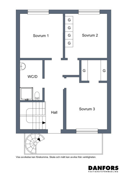 Planritning OV Valhallavägen 36B