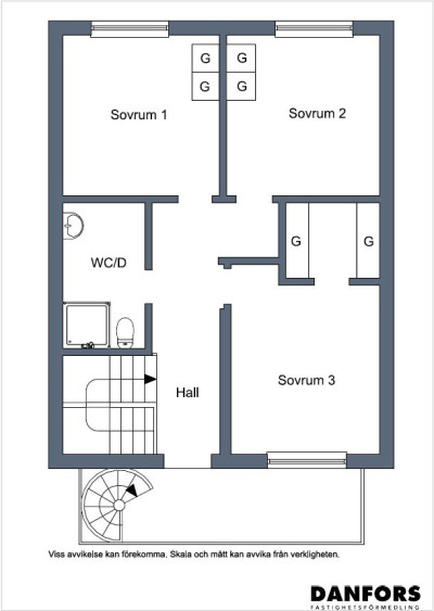 Planritning OV Valhallavägen 28B