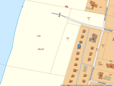 Fastighetskarta Södra Strandvägen 32G