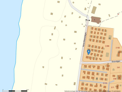 Fastighetskarta Norra Strandvägen 1 C, stuga nr.6