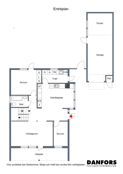 Planritning BV Kastgränd 8