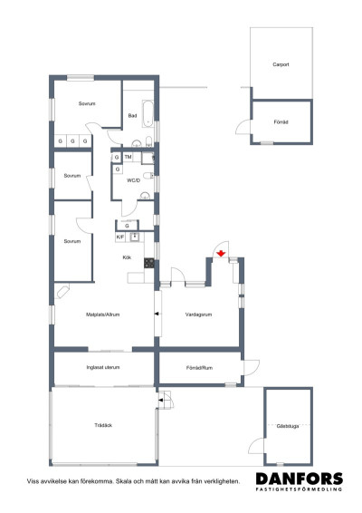 Planritning Måsvägen 4A