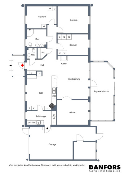 Planlösning Prästvägen 9