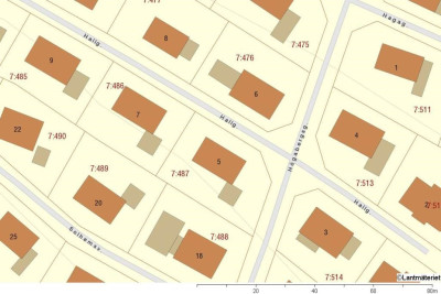 Fastighetskarta Hallgatan 5