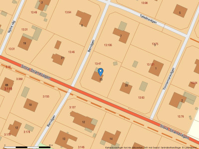 Fastighetskarta Stora Strandvägen 23