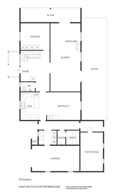 Planritning BV Oxelvägen 12