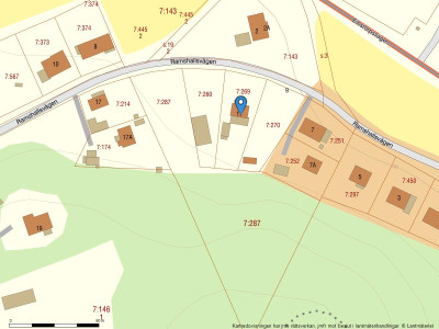 Fastighetskarta Ramshallsvägen 11