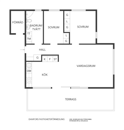 Planritning Odens väg 54