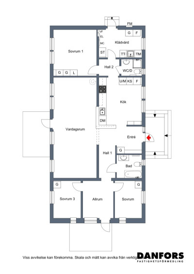 Planritning Magnoliavägen 6