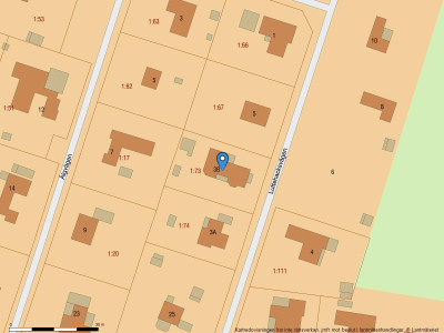 Fastighetskarta Luttehacksvägen 3B