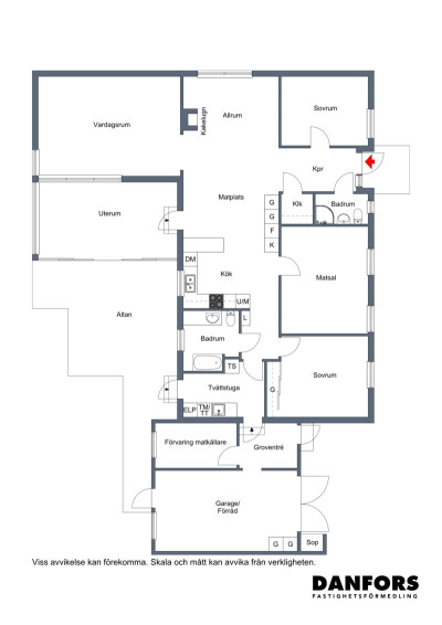 Planritning Kärrvägen 9