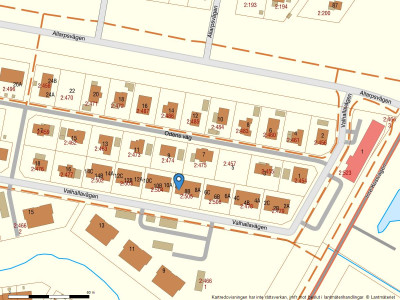Fastighetskarta Valhallavägen 8C