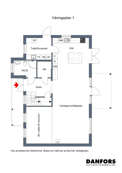 Planritning, entréplan Planritning, entréplan Odens väg 3