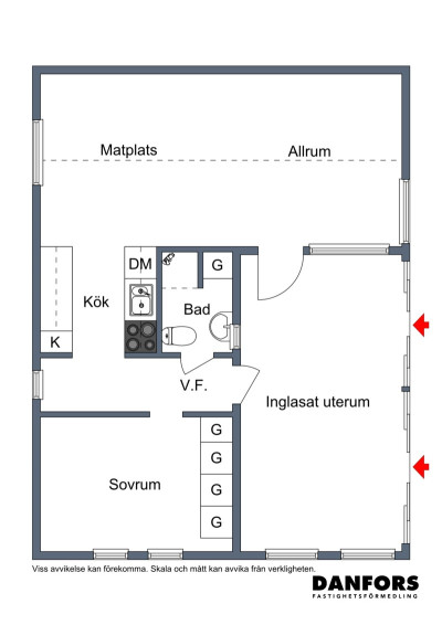 Planritning Kronovägen 22